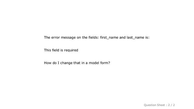 Django : Create Custom Error Messages with Model Forms смотреть онлайн