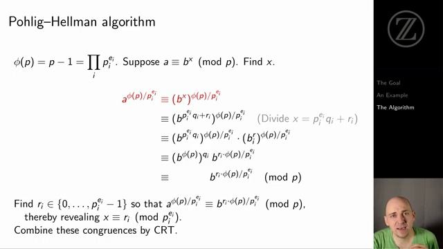 How can I compute discrete logs faster? — Pohlig–Hellman — The Ross Program смотреть онлайн