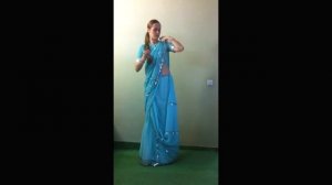 Как надевать сари.