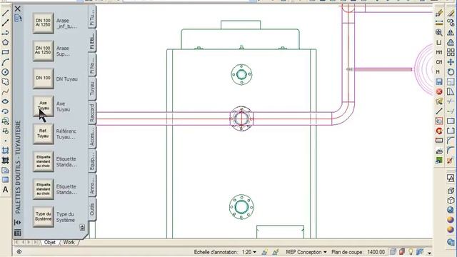 Autocad Fisa MEP Tuyauterie acier смотреть онлайн