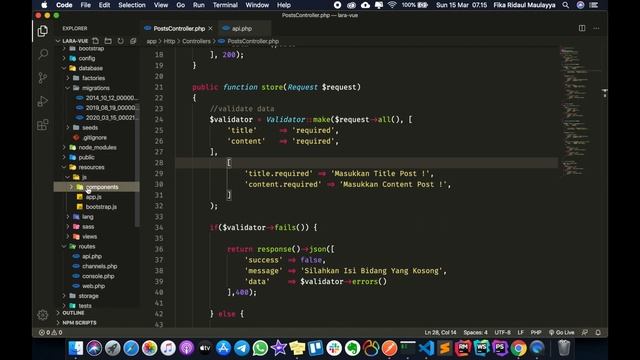 SPA Laravel & Vue JS - Bahasa Indonesia #4 : Integrasi Dengan Vue JS смотреть онлайн