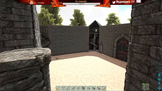ARK Survival Evolved --- Снова Вулкан. Строим Замок. (День 2 ). смотреть онлайн