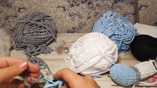 Пижамница Хаски МК крючком из плюшевой пряжи. Часть 1-ая смотреть онлайн