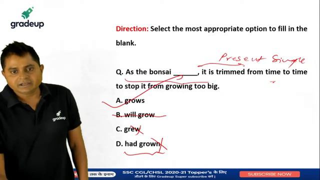 English: Tense Part-5 | SSC GD & MTS | Vijay Singh | Gradeup смотреть онлайн