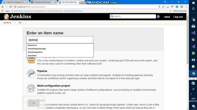 Jenkins integration with Git in one minute for .Net Core/MVC projects смотреть онлайн
