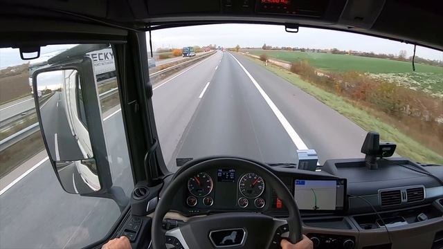 POV Truck Driving MAN TGX 470 Schwegenheim To Metro Kirchheim Germany ?? 4k Cockpit View