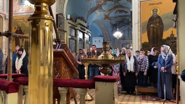 19.11.23 Фрагмент Божественной литургии в Неделю 24-ю по Пятидесятнице смотреть онлайн