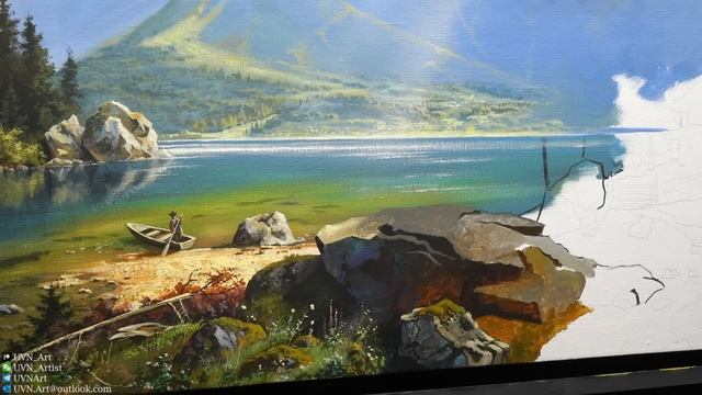 "Pleasant memory" Acrylic painting. Artist - Viktor Yushkevich. #108 photos 2022. смотреть онлайн