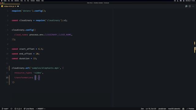 Trimming Videos in Node.js with Cloudinary - Dev Hints смотреть онлайн