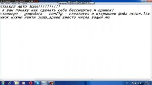 Как сделать бессмертие на игру сталкер. Любой мод