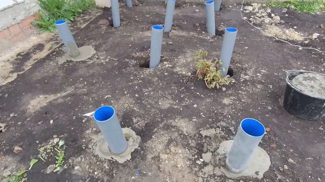 Столбы для террасы. Продолжаем строительство. Мотобур. Забрал ШЛИФОВАЛКУ. смотреть онлайн