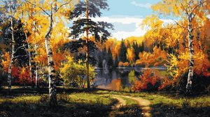 Осенние пейзажи художника Слободана Трпевски