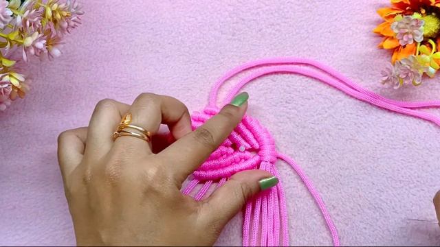 Macrame Keychain Flamingo | Flamingo || Macrame Tutorial Flamingo keychain | Flamingo DIY craft | смотреть онлайн