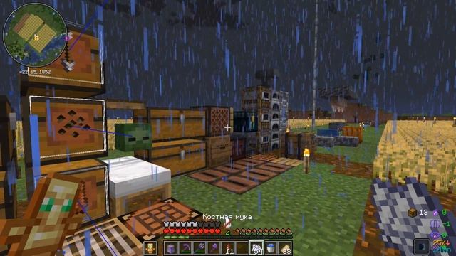 Как скрафтить костную муку в майнкрафте