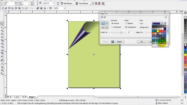 See how to make your Page Curl in Coreldraw X3 смотреть онлайн