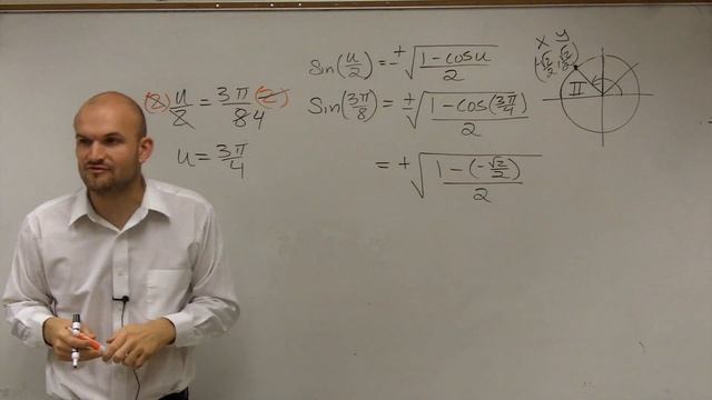 Learn how to evaluate using the half angle formula of sine смотреть онлайн