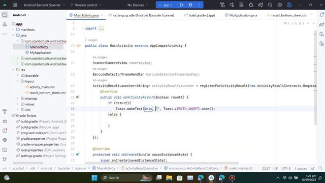 How to Create QR/Barcode Scanner App in Android Studio | Java | Scan Bot SDK смотреть онлайн