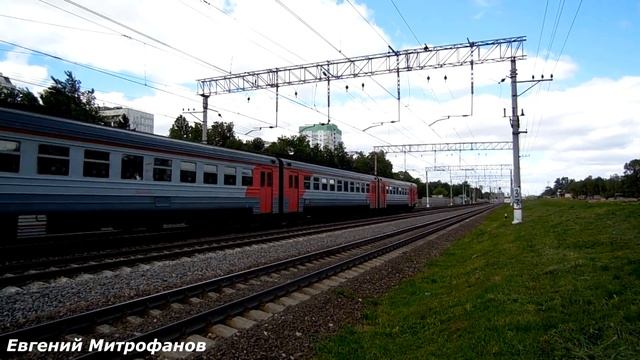 Электропоезд ЭД4М-0146 (ТЧ-7) пригородный поезд № 6542, Москва - Пл. 47 км. смотреть онлайн