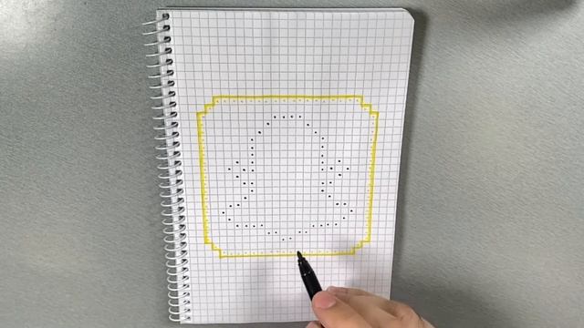 Рисуем Логотип Snapchat | Рисунки по клеточкам смотреть онлайн