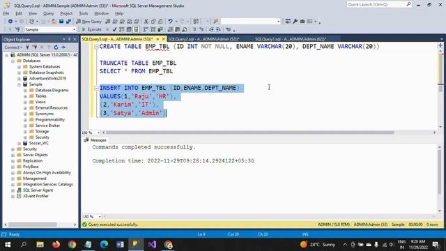 SQL SERVER||4 Ways to Insert Multiple rows in single statement смотреть онлайн
