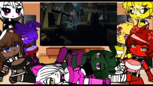 Реакция персонажей FNIA на Аниматроники охотятся за Охранником в заброшенной Пиццерии!