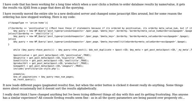Wordpress: WP_Query orderby meta key/value suddely stopped working смотреть онлайн