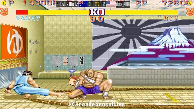 FT5 @sf2hf: GrEvUs1OuTz (AU) vs dnsj408 (US) [Street Fighter II Hyper Fighting Fightcade] Oct 31 смотреть онлайн