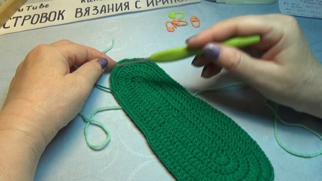 Тапочки-балетки крючком_следки для дома #652 смотреть онлайн
