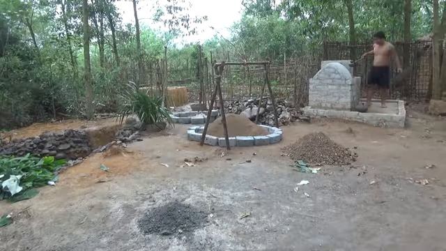 Примитивная жизнь пруд для разведения рыбы часть 3 гидроизоляция!