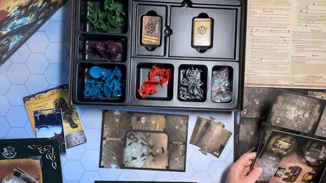 КЛИНОК и КОЛДОВСТВО - обзор и первое впечатление под распаковку настольной игры 