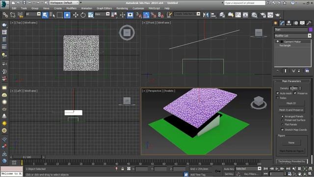 Как создать ткань в 3ds max с модификатором Cloth (3ds max 2014) смотреть онлайн