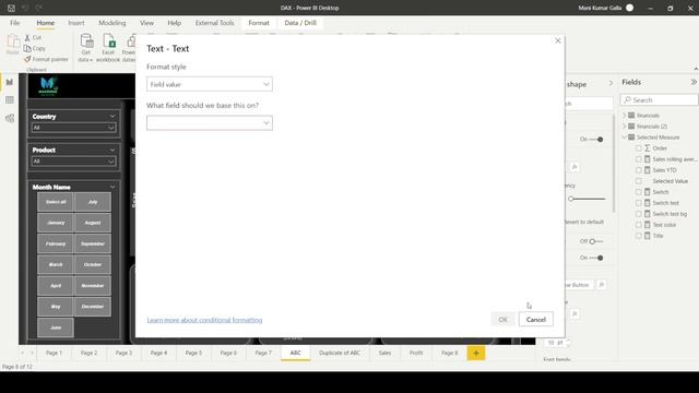 Disappear Button with Slicer selection in Power BI DAX || Mandataa смотреть онлайн