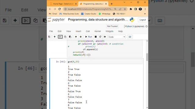 Programming, data structure and algorithm with python Jupyter Notebook Google Chrome 2022 09 13 смотреть онлайн