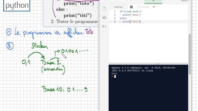 cours Python • piège classique avec les décimaux en python • Important Lycée tutoriel programmation смотреть онлайн