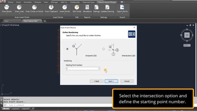 How To Create Points at Line Intersections in AutoCad - TriBuild Layout Design смотреть онлайн