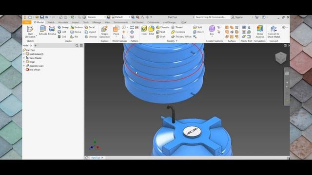 INVENTOR TUTORIAL 1: ANIMATING FLOWING WATER IN AUTODESK INVENTOR смотреть онлайн