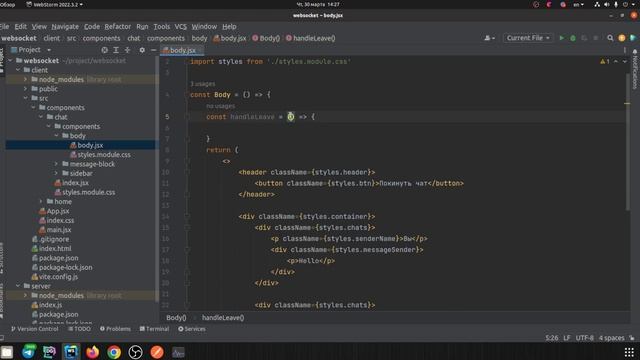 Websocket. Создаем простой чат с использованием socket io, React js, Express смотреть онлайн