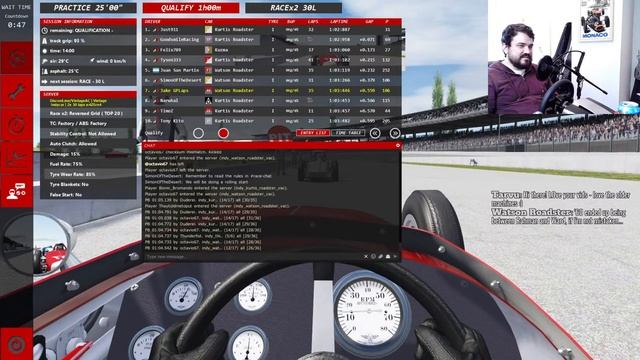 1950s Indy Duel Sprint Races - Assetto Corsa - Livestream смотреть онлайн