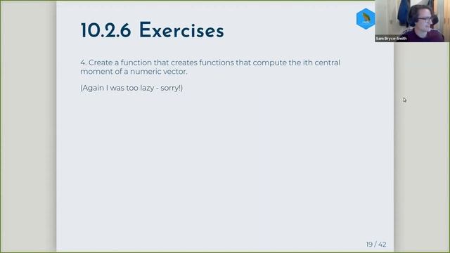 Advanced R Book Club: Chapter 10: Function Factories (2020-10-27) (advr03) смотреть онлайн