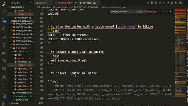 Part 2 Extending Streamlit Usage - Create a CRUD countries manager with Streamlit смотреть онлайн