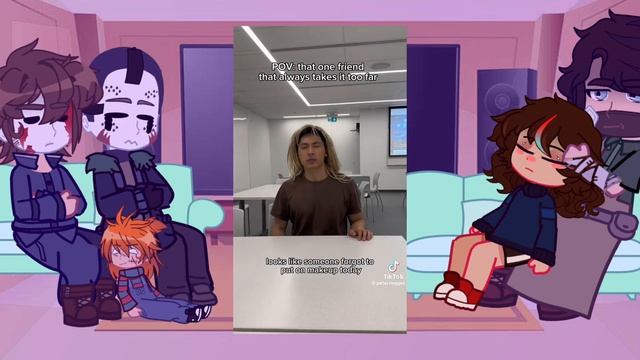 || SLASHERS REACT TO MY FYP? || I'M ALIVE POOKIES I WAS LAZY ?? || смотреть онлайн