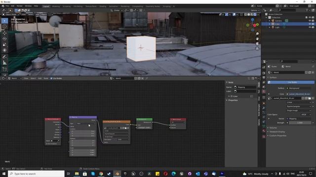 Blender World Background Tutorial: Environmental Textures (Rotate, scale, color correct) смотреть онлайн