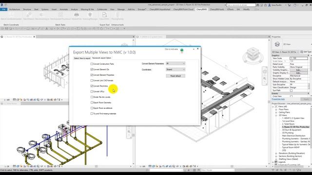 Export NWC files from multiple 3D views in Revit смотреть онлайн