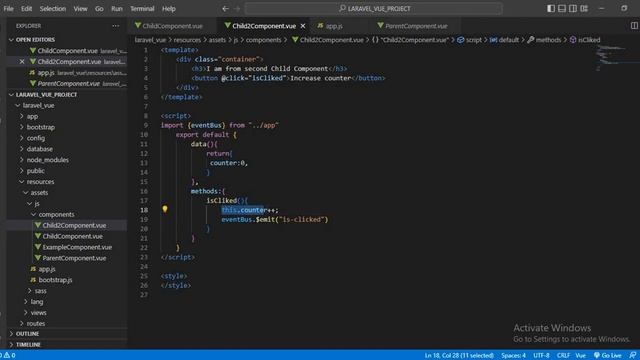 [ Part 10] Vue js- Event Bus | Component Communication Using Event Bus смотреть онлайн