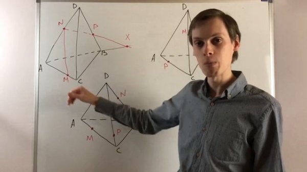 ПОСТРОЕНИЕ СЕЧЕНИЙ ТЕТРАЭДРА ПЛОСКОСТЬЮ