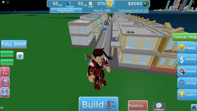 Я начал строить город 999,999,999 уровня в Роблокс ! смотреть онлайн