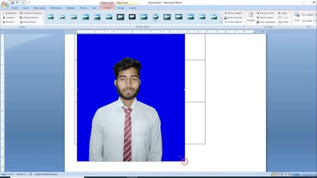 ms word me passport size photo kaise banate hai, how to make passport size photo in ms word 2007 || смотреть онлайн