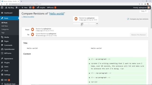 How to Undo Changes in WordPress with Post Revisions смотреть онлайн