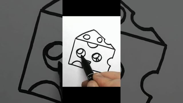 КАК нарисовать МИЛЫЙ СЫР #shorts