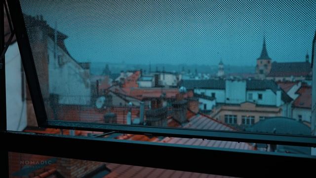 Rainy Sounds In Prague, Rain On Glass Window For Deep Sleep, Relaxation And Study   1 Hour